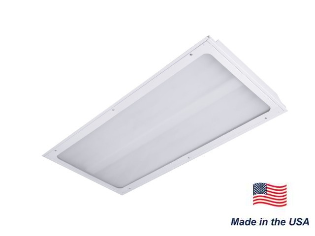 2x4 LED Sealed Face Troffer made in the USA.