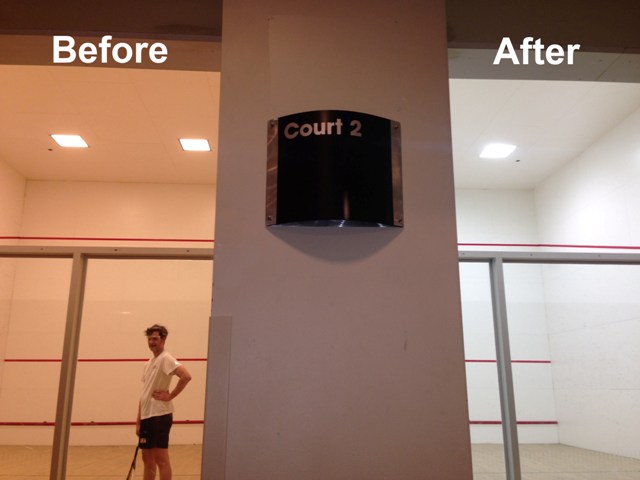 LED Racquetball Court Lighting