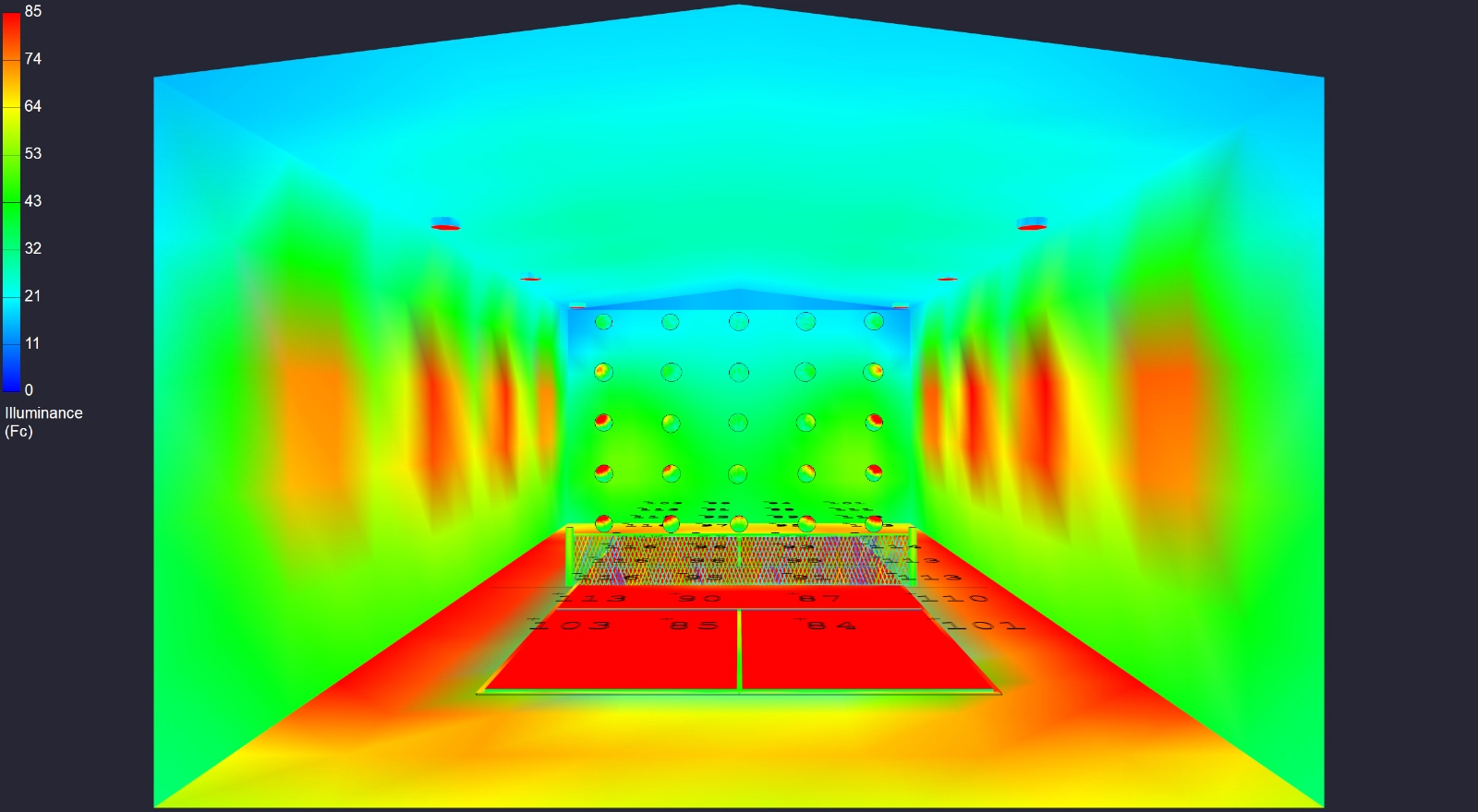 UFO High Bay Vertical FC and Scalloping Test