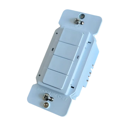 TruBlu Mesh 4-Button Wireless Wall Switch