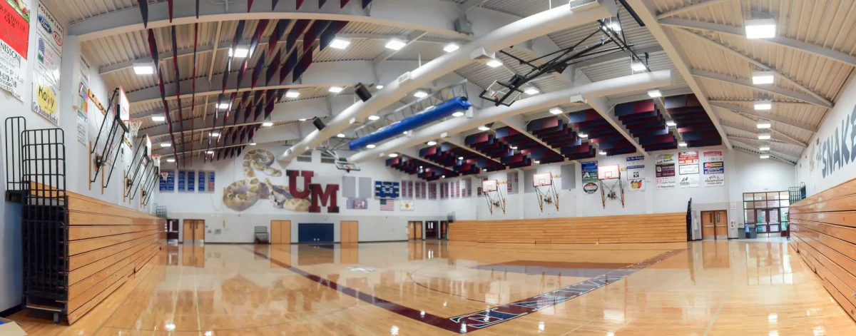 Union Mine High School LED Gymnasium High Bay Application Banner